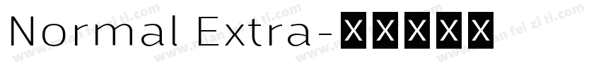 Normal Extra字体转换